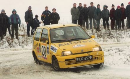 Jacek Sikora i Marek Kaczmarek - Fiat Cinquecento Sporting.